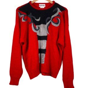 VINTAGE LARA FERRANTE Angora Sweater sz L